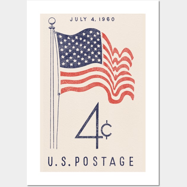 U.S. Postage Wall Art by ThirteenthFloor